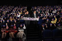 「レディ・プレイヤー1」IMAX 3D版の完成披露試写会の様子。