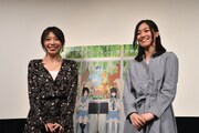 「リズと青い鳥」トークイベントの様子。左から山田尚子、武田綾乃。