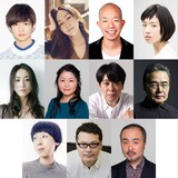 「音量を上げろタコ！なに歌ってんのか全然わかんねぇんだよ!!」追加キャスト。1段目左から千葉雄大、麻生久美子、小峠英二、片山友希。2段目左から中村優子、池津祥子、森下能幸、岩松了。3段目左からふせえり、田中哲司、松尾スズキ。