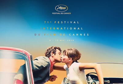 第71回カンヌ国際映画祭ビジュアル (c)Design : Flore Maquin - Photo : Pierrot le fou (c)Georges Pierre