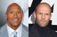 左からドウェイン・ジョンソン、ジェイソン・ステイサム。（写真提供：BREUEL-BILD / ABB / picture alliance / BREUEL-BILD / p / Newscom / ゼータ イメージ、Robin Platzer / Twin Images / Robin Platzer / TwinImages / SipaUSA / Newscom / ゼータ イメージ）