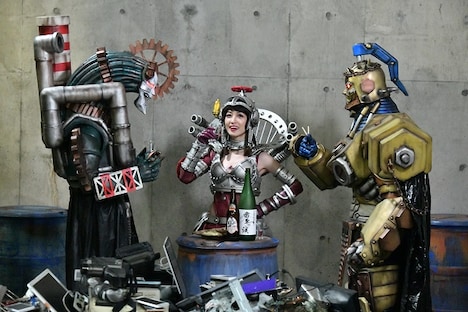 「炎神戦隊ゴーオンジャー 10 YEARS GRANDPRIX」より、及川奈央演じる害水大臣ケガレシア(中央)。