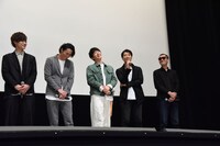 「劇場版 仮面ライダーアマゾンズ Season1 覚醒」「劇場版 仮面ライダーアマゾンズ Season2 輪廻」完成記念連続上映会の様子。