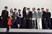 「劇場版 仮面ライダーアマゾンズ Season1 覚醒」「劇場版 仮面ライダーアマゾンズ Season2 輪廻」完成記念連続上映会の様子。