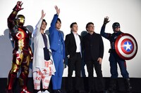 「アベンジャーズ／インフィニティ・ウォー」スペシャル・ファンミーティングの様子。