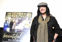 「ビューティフル・デイ」ジャパンプレミアの様子。監督のリン・ラムジー。