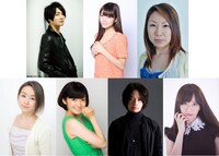 上段左から細谷佳正、三森すずこ、山口眞弓。下段左から田村睦心、吉田仁美、池田純矢、荒川美穂。