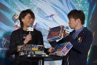 「機動戦士ガンダムNT（ナラティブ）」発表会の様子。