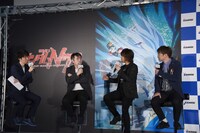 「機動戦士ガンダムNT（ナラティブ）」発表会の様子。