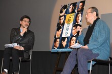 左から春日太一、仲代達矢。