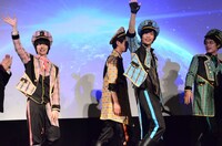 「劇場版ドルメンX」舞台挨拶の様子。