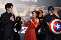 「アベンジャーズ／インフィニティ・ウォー」ジャパンプレミアの様子。
