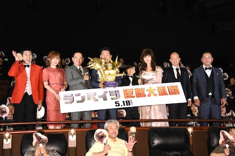 「ランペイジ 巨獣大乱闘」ジャパンプレミアの様子。