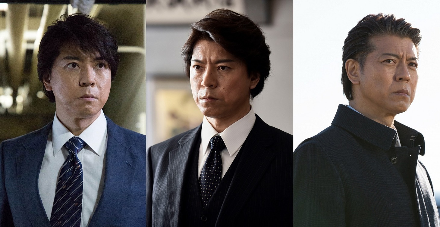 上川隆也演じる重藤成一郎。左からそれぞれ28歳時、42歳時、62歳時。