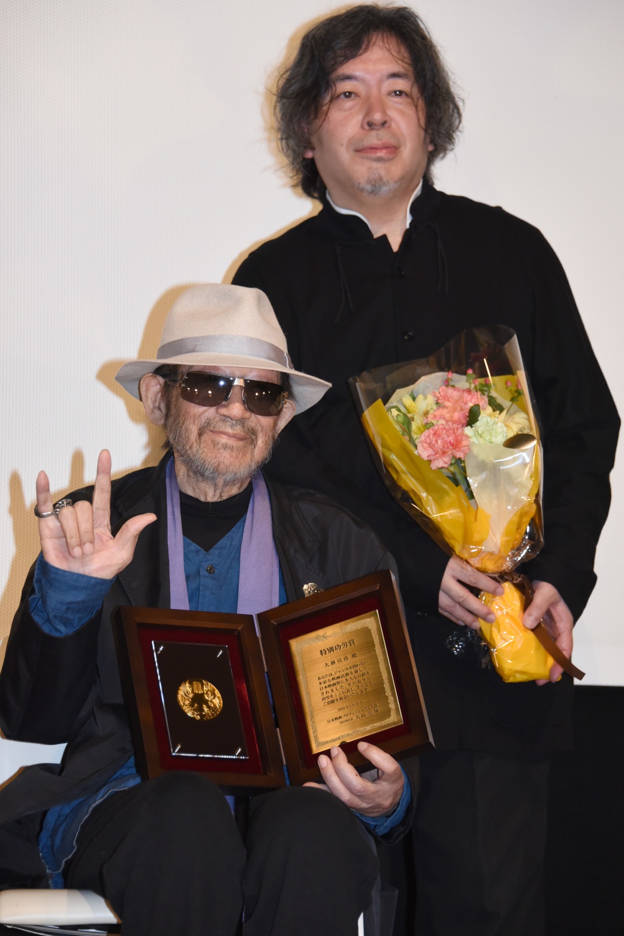 左から大林宣彦、樋口尚文。