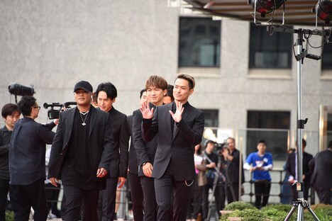 レッドカーペットの様子。