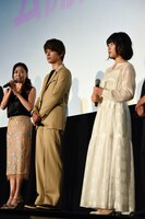 映画「ママレード・ボーイ」公開記念舞台挨拶の様子。