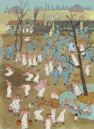 「THEY RETURNS HOME」