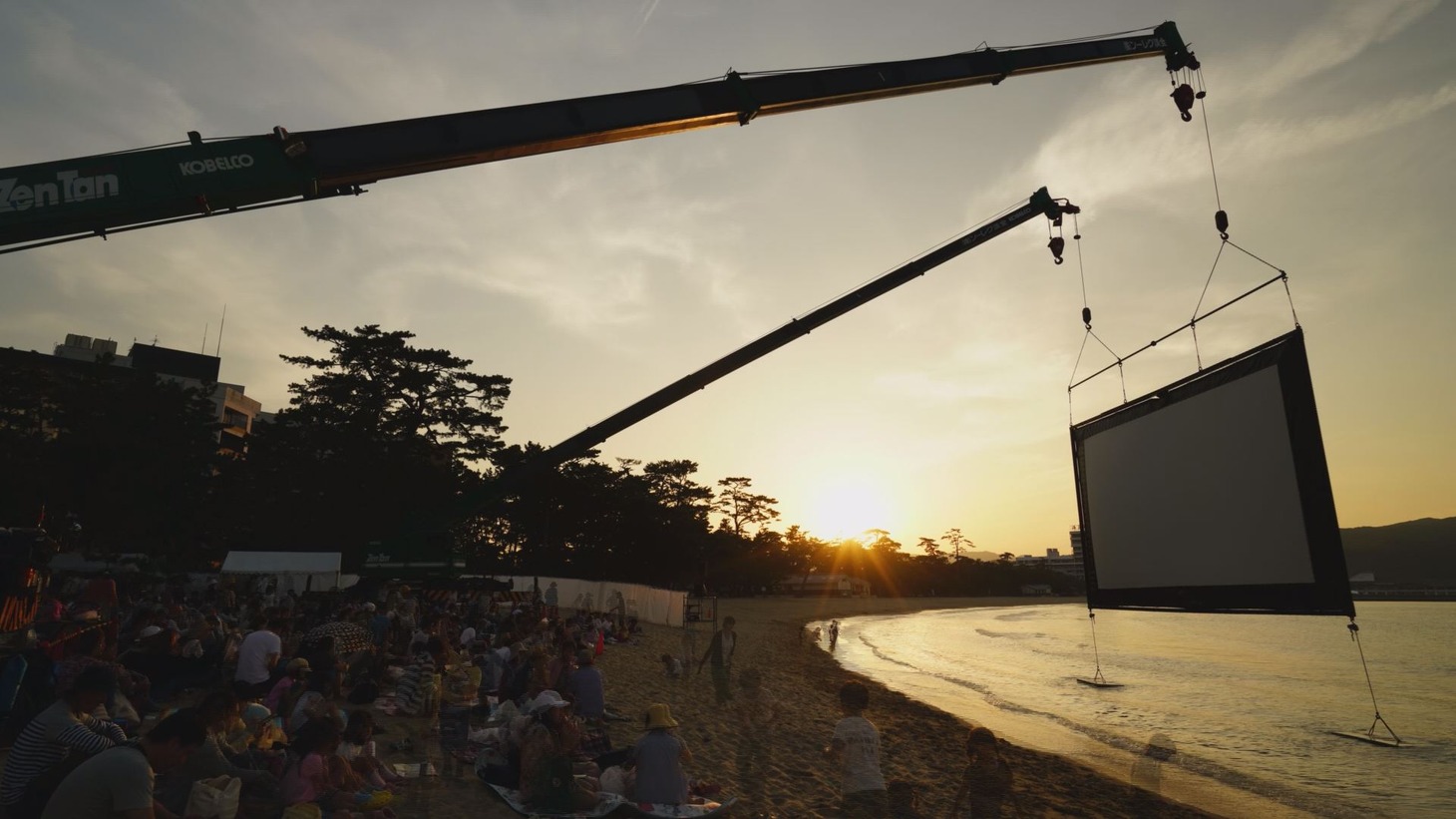 過去の「うみぞら映画祭」の様子。