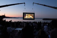 過去の「うみぞら映画祭」の様子。