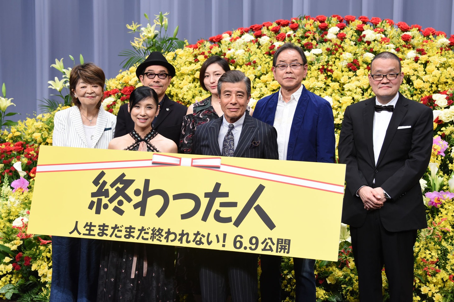 「終わった人」完成披露舞台挨拶の直前に開催された、記者会見の様子。