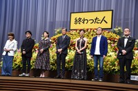 「終わった人」完成披露舞台挨拶の様子。