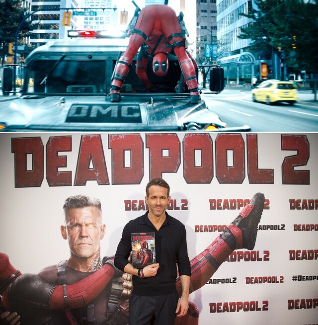 「デッドプール2」（上段）、ライアン・レイノルズ（下段）。