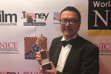 ニース国際映画祭2018に出席した監督の和田秀樹。