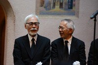 左から宮崎駿、鈴木敏夫。