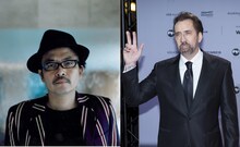 左から園子温、ニコラス・ケイジ。（写真提供：picture alliance / SvenSimon / Newscom / ゼータ イメージ）