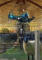 購入特典として封入される加藤直之のアートプリント（画像はイメージのため変更される場合があります）。