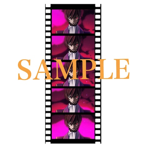 来場者特典の生コマフィルム。