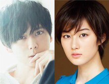 左から梶裕貴、高月彩良。