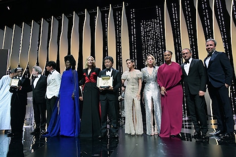 第71回カンヌ国際映画祭コンペティション部門授賞式の様子。