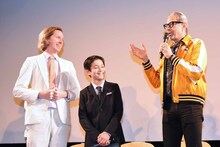 左からウェス・アンダーソン、コーユー・ランキン、ジェフ・ゴールドブラム。