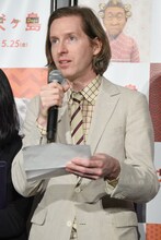 2018年5月22日に東京・TOHOシネマズ 六本木ヒルズで行われた「犬ヶ島」舞台挨拶に参加したウェス・アンダーソン。