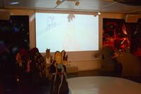 「DEVILMAN crybaby SABBATH SHIBUYA」展示の様子。