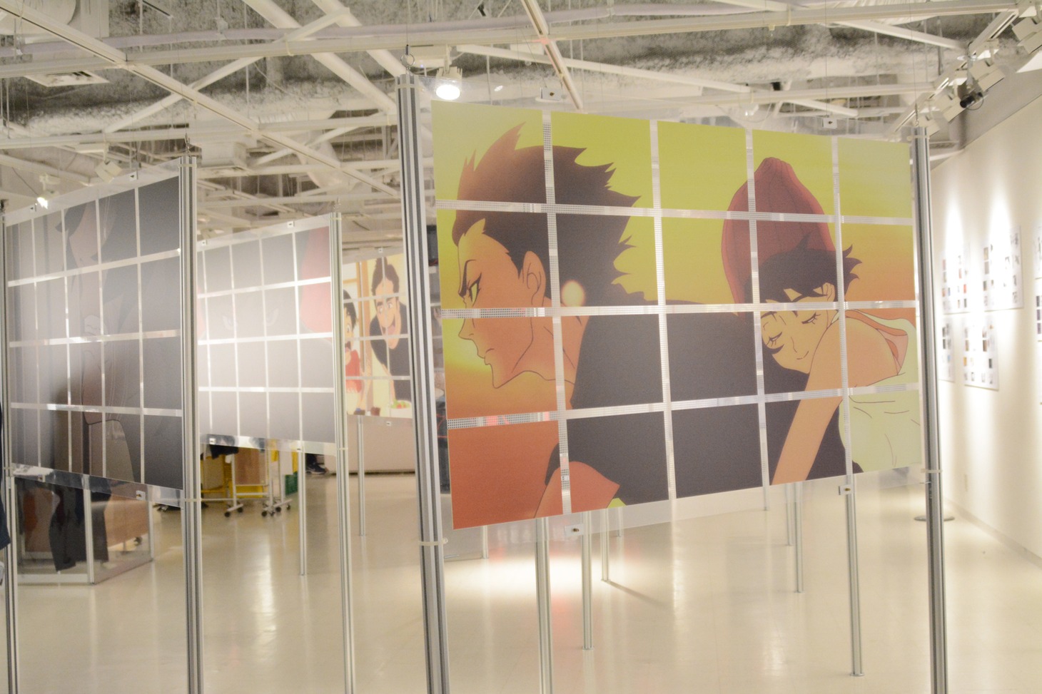 「DEVILMAN crybaby SABBATH SHIBUYA」展示の様子。