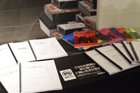 「DEVILMAN crybaby SABBATH SHIBUYA」展示の様子。