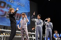 直純が「攻めなきゃ勝てねーから！」と言うシーンのモノマネをするキャストたち。