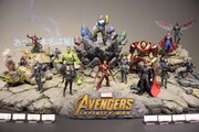 「アベンジャーズ／インフィニティ・ウォー」のジオラマ。