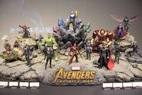 「アベンジャーズ／インフィニティ・ウォー」のジオラマ。