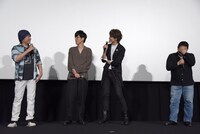 「GODZILLA 決戦機動増殖都市」大ヒット御礼舞台挨拶の様子。