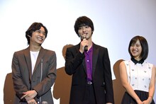 左から松岡広大、横浜流星、松風利咲。