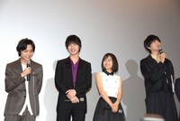 「兄友」初日舞台挨拶の様子。