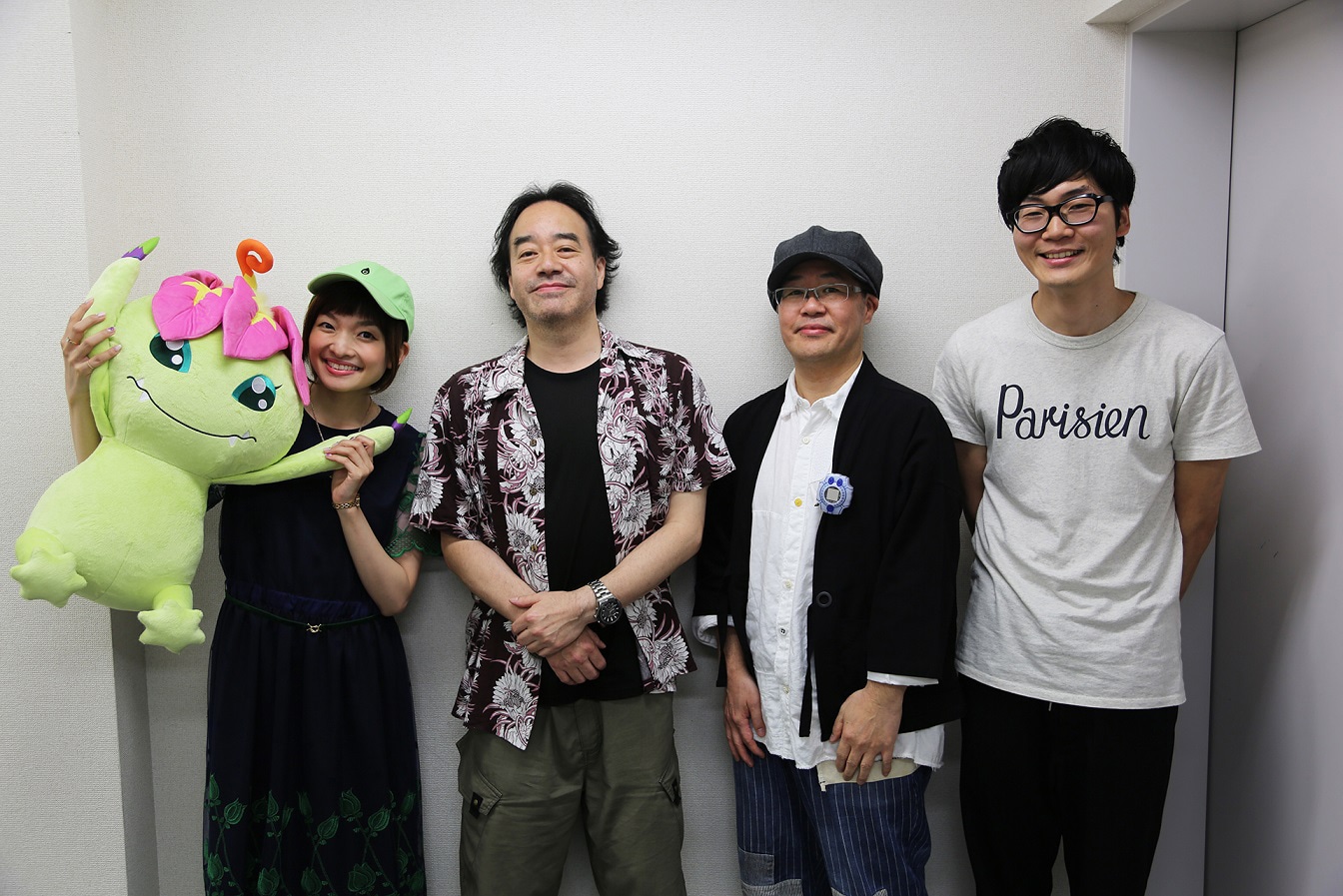 左から吉田仁美、元永慶太郎、渡辺けんじ、上田慎一郎。