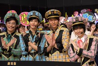 「劇場版ドルメンX」特別試写会の様子。左から堀井新太、志尊淳、浅香航大、小越勇輝。