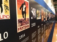 「Gaumont 映画誕生と共に歩んできた歴史」展の様子。