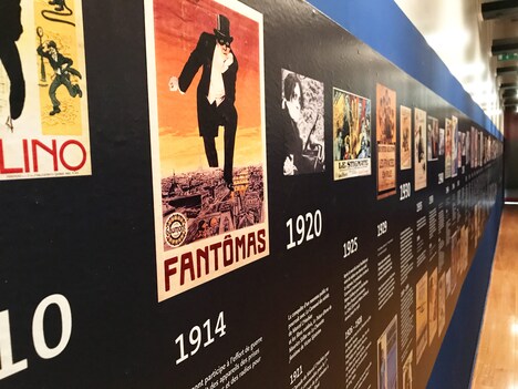 「Gaumont 映画誕生と共に歩んできた歴史」展の様子。