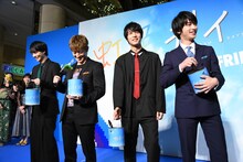 左から高杉真宙、佐野玲於、中川大志、横浜流星。